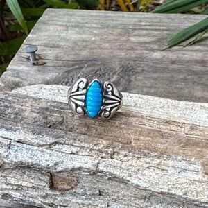 Carolyn Pollack Sterling SIlver Ring with Turquoise